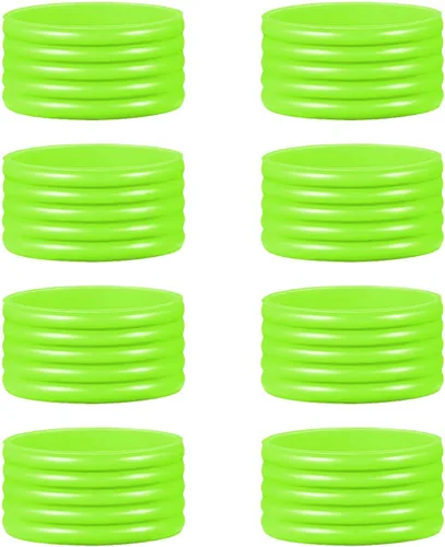Miniatura 14 de 15 colores disponibles Buena elasticidad 8-45 piezas de raqueta de tenis/paletas de pickleball/squash anillo de silicona raqueta agarre bandas 8