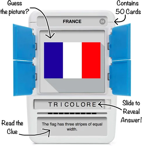 Miniatura 2 de 100 PICS France - Juego de cartas infantil de Francia, juegos de viaje divertidos y familiares, recursos de aprendizaje, tarjetas didácticas