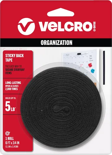Miniatura 11 de VELCRO Brand - Sujetadores Sticky Back; cinta adhesiva de 3/4 de pulgadas; ideal para el hogar