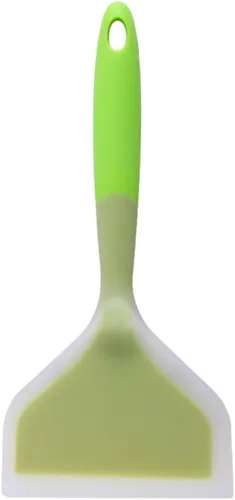 Miniatura 7 de Espátula de tortilla de silicona de 10 pulgadas, pala duradera resistente al calor, espátula ancha antiadherente para huevos, crepes, brownies