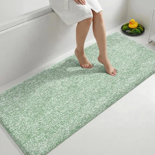 Miniatura 36 de Yimobra Alfombra de baño acolchada antifatiga, antideslizante, lavable, de microfibra suave y densa para lavabo, ducha, pies cansados, cómodo