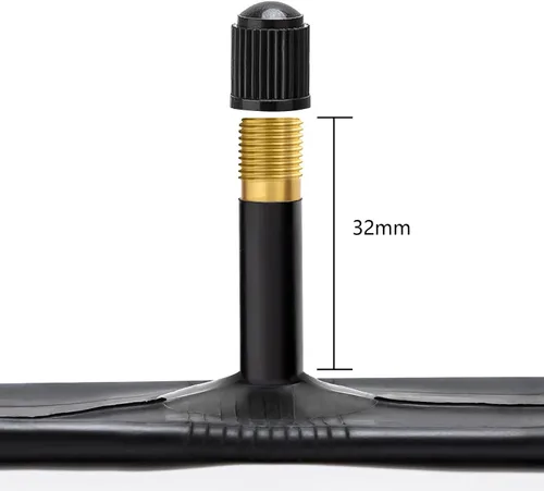 Miniatura 5 de YUNSCM 2 tubos de bicicleta resistentes de 14 pulgadas, válvula Schrader de 14 x 1.75/2.25 45/57-254 tubos interiores compatibles con tubos