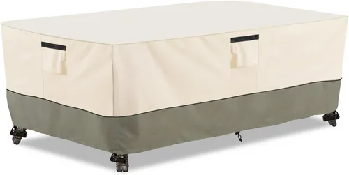 Miniatura 11 de Bitubi Funda para Mesa de Patio Rectangular/Ovalada de 60 Pulgadas, Funda para Mesa de Comedor Exterior Resistente e Impermeable para Invierno