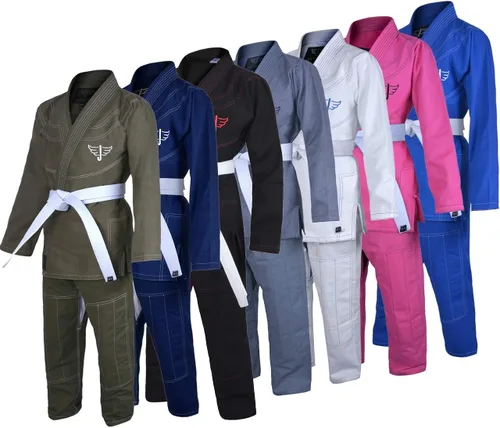 Miniatura 6 de Jayefo Cinturón deportivo brasileño Jiu Jitsu Gi para hombres y mujeres uniforme de agarre preencogido GIS ultra ligero Kimonos para adultos BJJ Gi