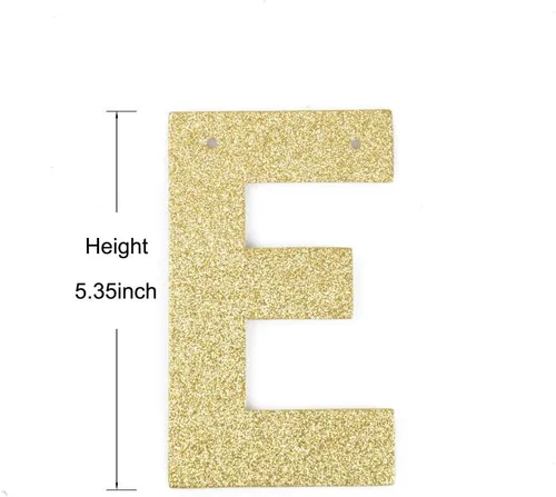 Miniatura 2 de Cartel de 13 años de amor, letrero de papel dorado con purpurina para decoración de fiesta de cumpleaños número 13/aniversario de boda