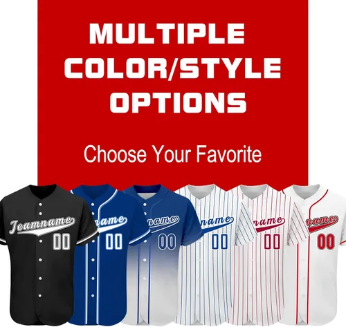 Miniatura 3 de Camiseta de béisbol personalizada con nombre del equipo y números impresos personalizados, uniformes deportivos para hombres, mujeres, jóvenes