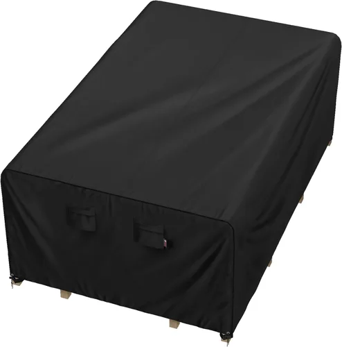 Miniatura 11 de iBirdie Juego de fundas para muebles de patio al aire libre, 180 x 96 pulgadas, impermeable, resistente a la intemperie, 600D para mesa de comedor
