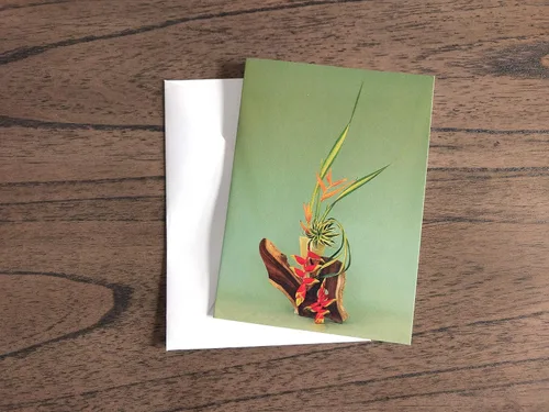 Miniatura 4 de Blank Note Cards Set, Original Art Blank Greeting Cards, Eco Friendly Notecards with Ikebana Flower Photo, Eco Friendly Recycled Paper Stationery