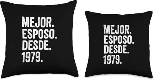 Miniatura 3 de Mejor Esposo Desde 1979 47th wedding anniversary 47 years Throw Pillow