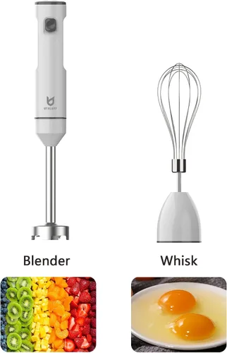 Miniatura 3 de Batidora de Mano Inalámbrica, UTALENT Batidora de Inmersión de Velocidad Variable de Mano Recargable, con Cable de Carga USB-C, Batidor de Huevos