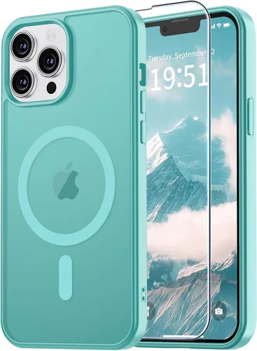 Miniatura 62 de vnnink para iPhone 12 y iPhone 12 Pro, funda de teléfono celular translúcida con protección contra caídas de grado militar, mate magnética