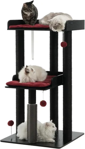 Miniatura 11 de FourFurPets Árbol para gatos resistente, árbol de gato de 67.7 pulgadas para gatos de interior grande y adulto, torre moderna para gatos grandes