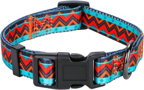 Miniatura 13 de Collar de perro con estampado de vaca, patrón animal para perros, blanco y negro, pequeño B_Estampado De Vaca