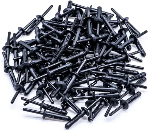 Miniatura 4 de Rexka 100 piezas de guardabarros para puerta de parachoques de plástico para remaches de 1/4 agujeros compatibles con Chrysler 6506007AA 07-20 Jeep