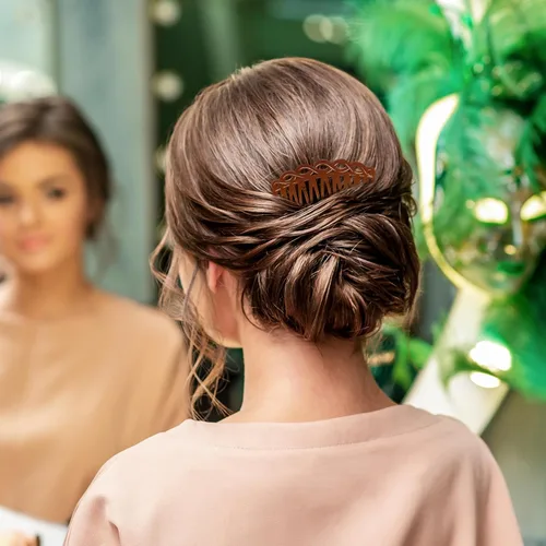 Miniatura 7 de COMNICO Juego de 6 peines laterales franceses para mujer, juego de accesorios de peine de pelo de plástico, pinzas decorativas para el cabello
