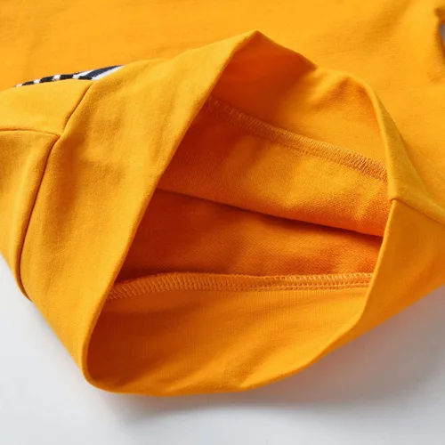 Miniatura 5 de Conjunto de sudadera con capucha de manga larga a rayas para bebés y niños pequeños