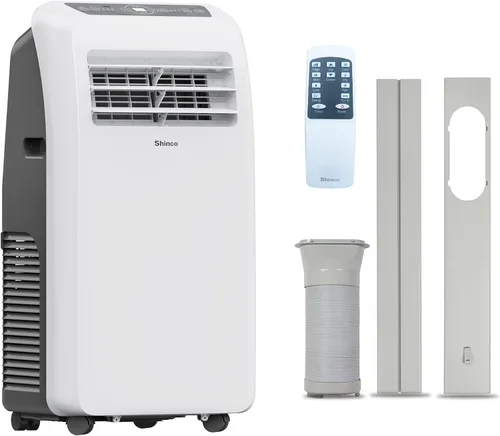 Miniatura 19 de Shinco 8,000 BTU aire acondicionado portátil con función de deshumidificador incorporada, modo ventilador, unidad de CA silenciosa que enfría