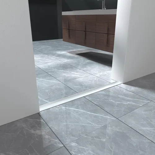 Miniatura 5 de Barrera de umbral de ducha plegable de 39 pulgadas, tapón de agua de silicona autoadhesiva para bañera, protector de salpicaduras de agua para baño