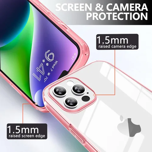 Miniatura 3 de Funda protectora transparente para iPhone 11, funda protectora de esquina reforzada antiarañazos, policarbonato duro + carcasa de TPU suave 3 en 1