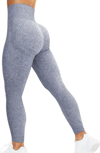 Miniatura 148 de HIGORUN - Leggings sin costuras para mujer, moldeadores, con diseño gráfico de sonrisas, de cintura alta, para el gimnasio, yoga o hacer ejercicio