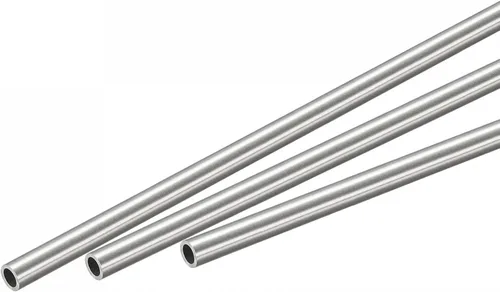 Miniatura 42 de uxcell Tubo redondo de acero inoxidable 304 0.236 in OD 0.020 in espesor de pared 11.811 in longitud 3 piezas