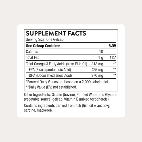 Miniatura 2 de THORNE - Super EPA - Ácidos grasos Omega-3 EPA 425mg & DHA 270mg Suplemento - Apoyo al cerebro, cardiovascular, articulaciones y piel* - Sin gluten