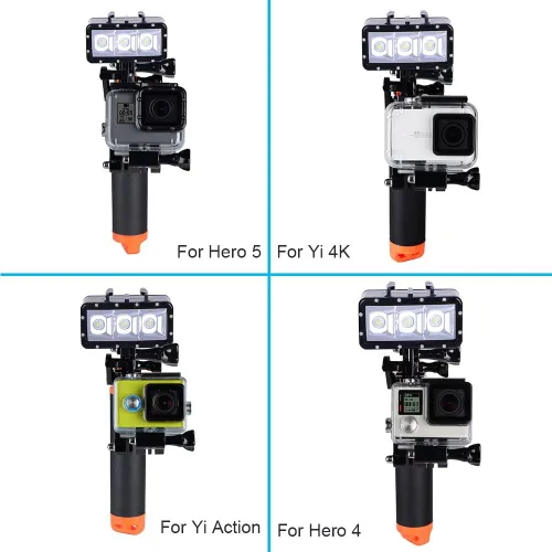 Miniatura 2 de Suptig Kit de disparador de disparador de pistola impermeable con agarre flotante para GoPro Hero 8 Hero 7 Hero 6 Black GoPro Hero 5 Hero 4 Hero 3+