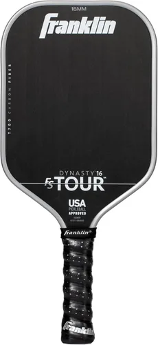 Franklin Sports Palas de Pickleball Pro - Serie FS Tour Fibra de Carbono Cruda T700 - Aprobadas para Pickleball de EE. UU. - Borde Inyectado de Gris