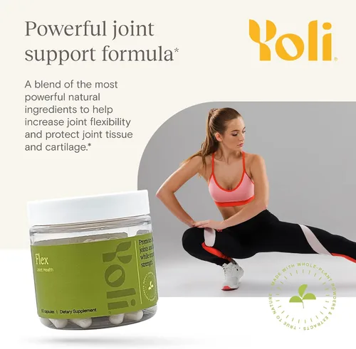 Miniatura 3 de Yoli Flex Joint Support, glucosamina, condroitina y vitamina K2, 60 unidades Supports joint flexibility and comfort with glucosamine, chondroitin