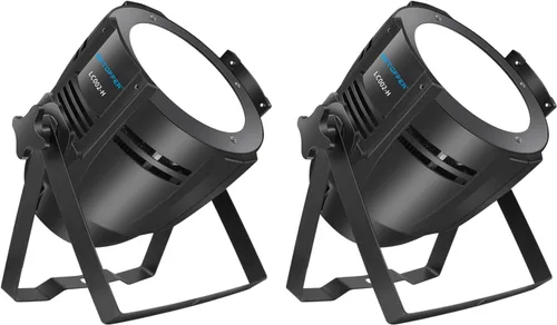 Miniatura 10 de BETOPPER Luces de escenario, focos LED COB de 200 W, luz par LED blanca cálida y fría, luces DMX/maestro-esclavo, iluminación de foco/Fresnel