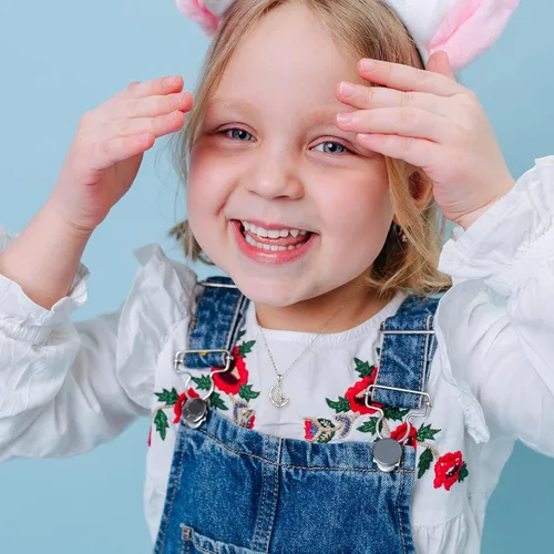 Miniatura 2 de Hidepoo Regalos de unicornios para niñas collar de unicornio chapado en oro rosa de 14 quilates collar de unicornio con inicial de circonia cúbica