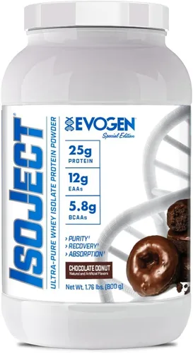 Miniatura 13 de Evogen Isoject - Aislado de proteína de suero Proteína de suero en polvo ultra pura con enzimas encendedoras, BCA y EAA Absorción y recuperación