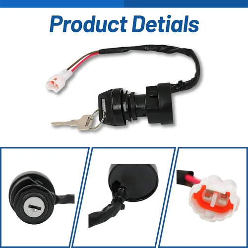 Miniatura 3 de WFLNHB Interruptor de encendido con llave de repuesto para Yamaha Raptor 250 350 660R 700