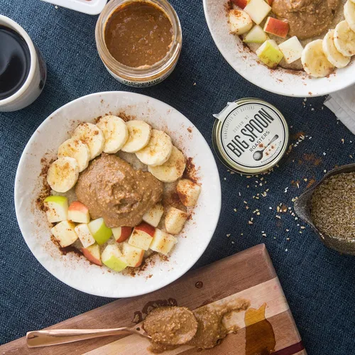 Miniatura 6 de Big Spoon Roasters Mantequilla de maní y pecana con canela y arce, mantequilla de maní baja en azúcar, mantequilla de maní cremosa con jarabe