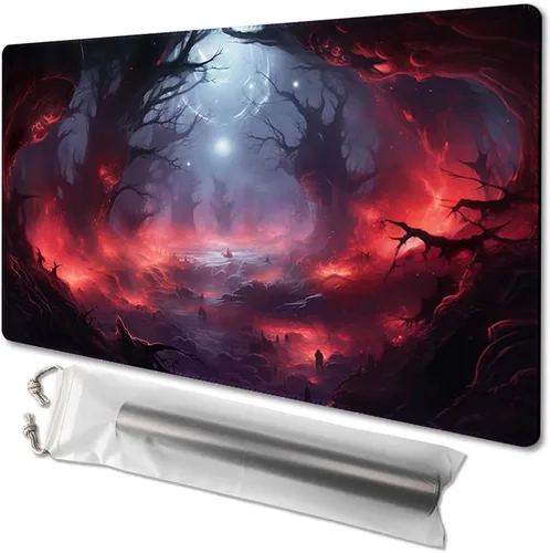 Miniatura 64 de MTG - Tapete de juego tamaño 24 x 14 pulgadas, bolsas de almacenamiento gratuitas, respaldo antideslizante, impresión, ideal para entusiastas