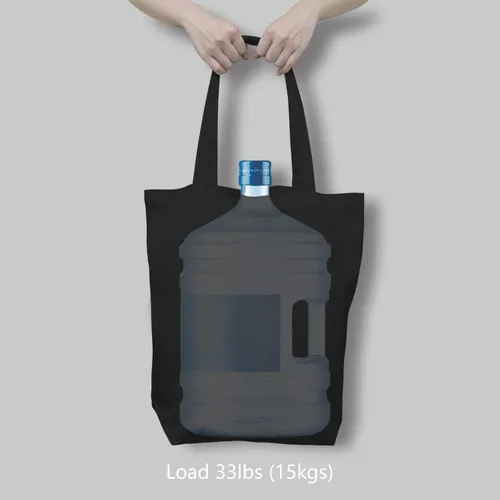 Miniatura 6 de TOPDesign - Bolsa de lona de algodón súper fuerte, grande de 10 onzas