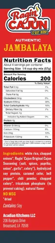 Miniatura 2 de Ragin' Cajun Authentic Jambalaya Mix, sin MSG, 8 onzas (paquete de 6)