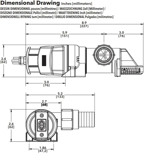 Miniatura 4 de Rule Bombas de sentina serie LoPro, compactas, montaje horizontal o vertical, descarga de 360 grados