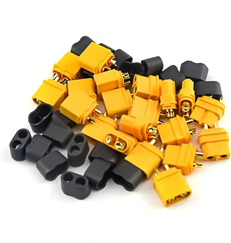 Miniatura 6 de 20 unidades (10 pares) XT60H bala hembra macho conectores con funda de protección de cable para batería DIY RC coche impresora 3D