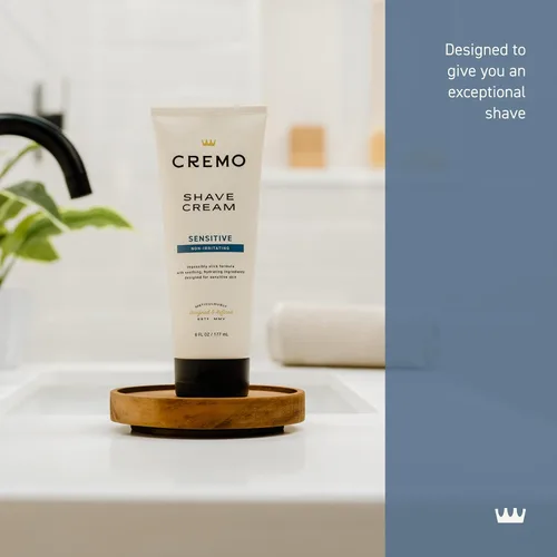 Miniatura 2 de Cremo Crema de Afeitar Sensible, Crema de Afeitar Ultra-Deslizante Asombrosamente Superior para Hombres, Combate Cortadas, Cortes y Quemaduras
