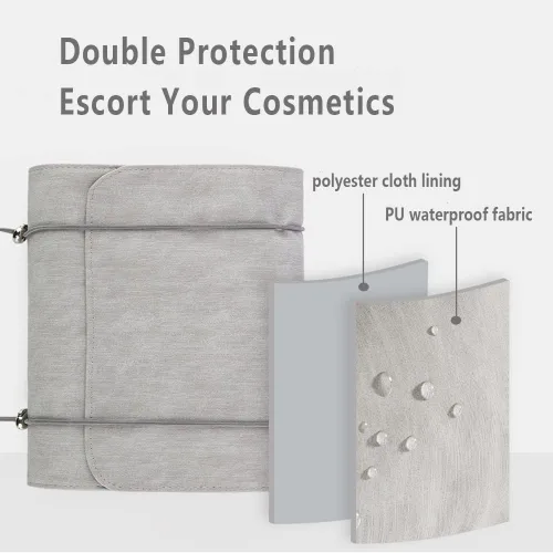 Miniatura 4 de Bolsa organizadora de cosméticos para viajes, bolsa de maquillaje extraíble 4 en 1, neceser de aseo para mujeres y niñas, bolsa portátil, bolsa
