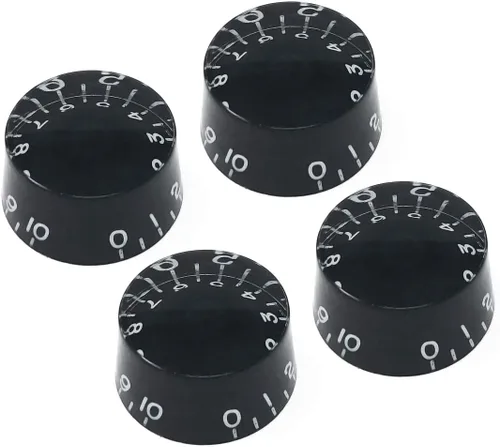 Miniatura 6 de Pomos de velocidad blancos compatibles con guitarra eléctrica Gibson Les Paul SG (juego de 4) se adapta a 24 ollas de eje dividido de Estados Unidos