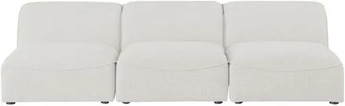 Miniatura 6 de Meridian Furniture 683Cream-S99 Colección Miramar Modern Sofá modular tapizado con textura de lino contemporáneo, crema, 99 pulgadas de ancho x 38