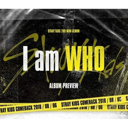 STRAY KIDS [I AM WHO] 2nd Mini Album 2 Ver Set+POSTER+PhotoBook+QR PhotoCard+Lyrics Poster+Tracking Number SEALED