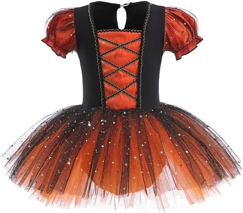Miniatura 25 de MYRISAM - Maillots de princesa para niñas, tutú de ballet, vestido de bailarina con falda, para cumpleaños, fiesta elegante, disfraces de Halloween