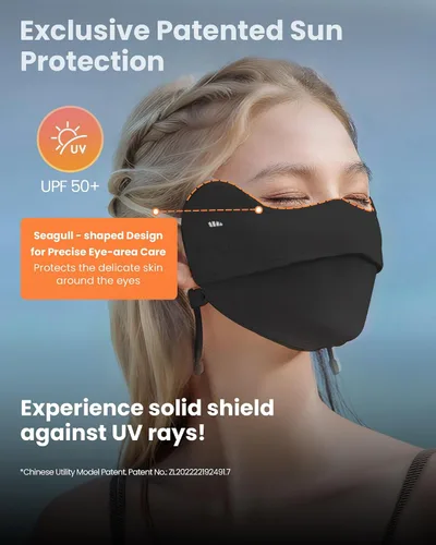 Miniatura 2 de BENEUNDER Protección solar UV para la cara, bufanda para el cuello, UPF150+, transpirable, refrescante, para actividades al aire libre de verano