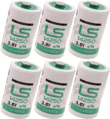 Miniatura 7 de Paquete de 2 baterías de litio LS14250 1/2 AA 3.6V 1200mAh reemplazo para batería LS14250 LS 14250 C de alta capacidad