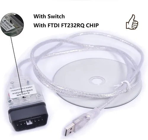Miniatura 4 de Antibreak cable inpa k d can k+ can ediabas USB obd2 kcan dcan Interfaz Interruptor OBDii para BMW (switch2)