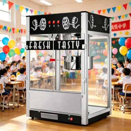 Miniatura 17 de Máquina comercial de palomitas de maíz de 32 onzas con carro, hervidor de acero inoxidable con ruedas, plataforma de calentamiento y vidrio Rojo