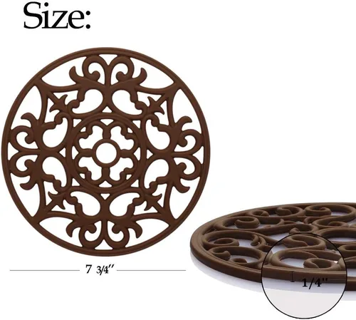 Miniatura 2 de ME.FAN Salamanteles para Platos/Ollas/Sartenes, 3 Piezas de Almohadillas de Silicona, Almohadillas Calientes Flexibles/Durables/Antideslizantes